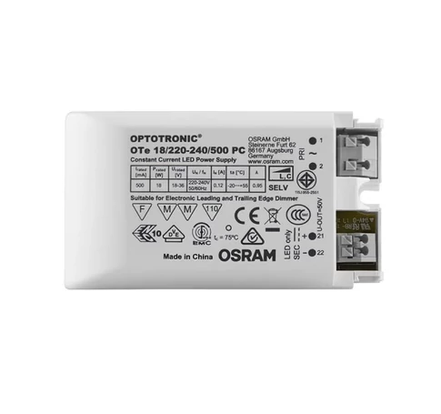 DRIVER LED 9-18W DIMM 500mA max. 18W