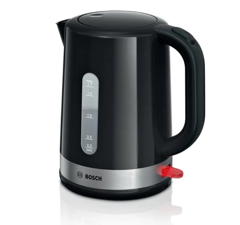 Bosch TWK6A513 electric kettle 1.7 L 2200 W Black, Stainless steel