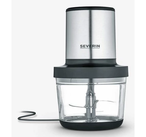 Severin KM 3867 electric food chopper 1 L 400 W Black, Silver, Transparent