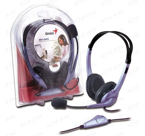 GENIUS Fejhallgató HS-04S, 3,5mm Jack