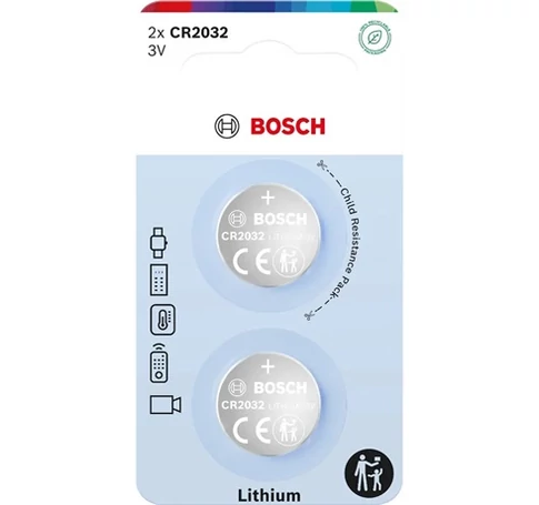 Bosch CR2032B200 GOMBELEM LÍTIUM 3.0V 2-BLISZTER