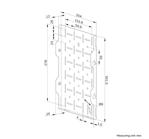 Neomounts AWL05-750BL AV hardware rack - universal