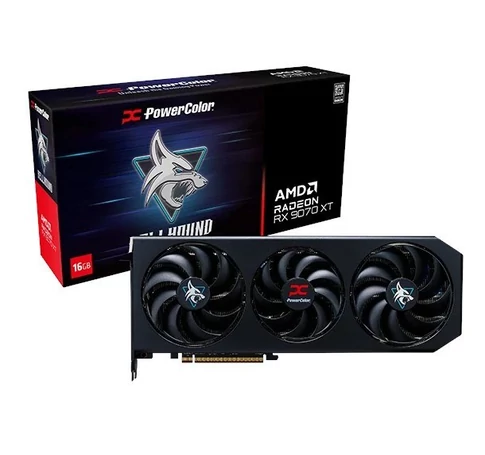 Graphics card. PowerColor Hellhound RX9070XT 16G-L/OC
