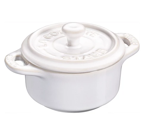 STAUB GIFT GIVING Mini cocotte okrągły 200 ml, kość słoniowa