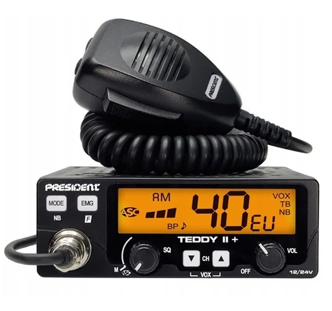 President Teddy II+ AM/FM CB radio Black
