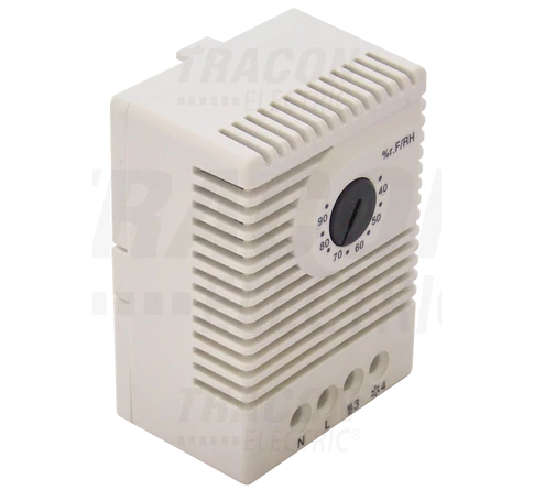 Páratartalom érzékelő (higrosztát)  1×CO, 5A, 250V AC