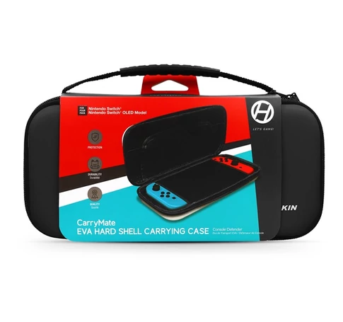 HYPERKIN CarryMate EVA Nintendo Switch/Switch OLED/Switch Lite Erősített utazótok, Fekete