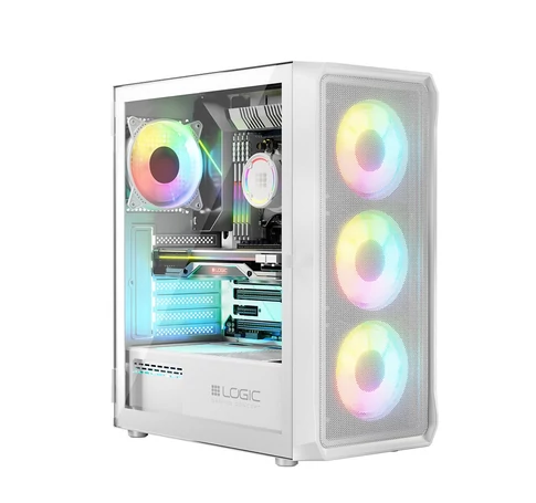 Logic PORTOS ARGB MINIDI USB 3.0 Case White