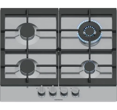 Siemens EC6A5HI90 hob Black, Stainless steel Built-in 60 cm Gas 4 zone(s)