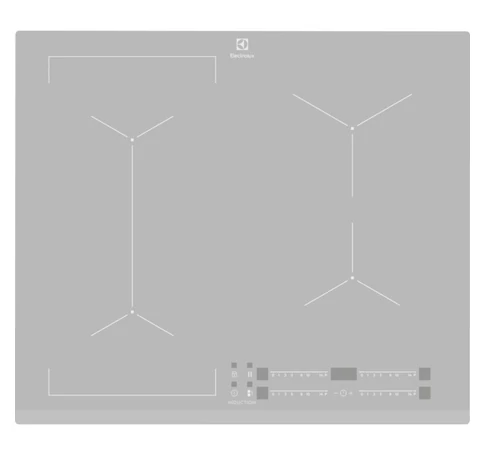 Electrolux EIV63440BS Silver Built-in Zone induction hob 4 zone(s)