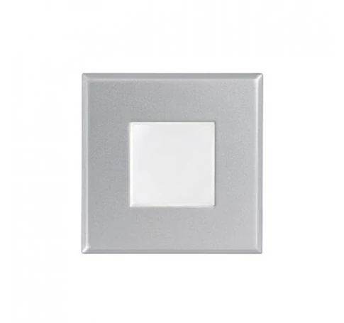 SAU SQ süllyesztett lámpa ezüstszürke 230V LED GU10 7W IP44