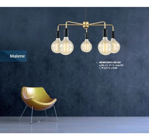 Italux Malene - IT-MDM3386/5 BK+GD