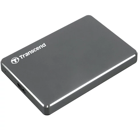External Hard Drive TRANSCEND StoreJet 1TB USB 3.1 Iron Grey