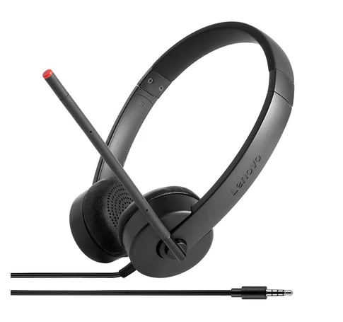 Lenovo Stereo Analog Headset Wired Head-band Office/Call center Black