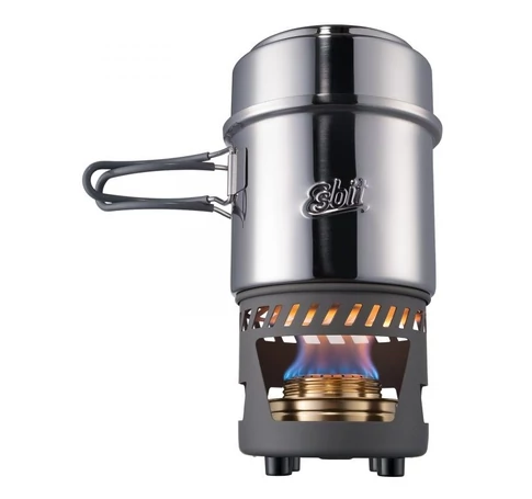 ESBIT Cookset with alcohol burner Pot 0.985 L Stainless steel