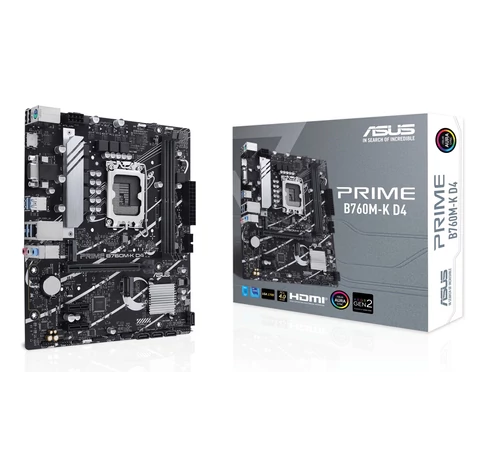 ASUS Prime B760M-K D4 Intel B760 LGA 1700 micro ATX motherboard