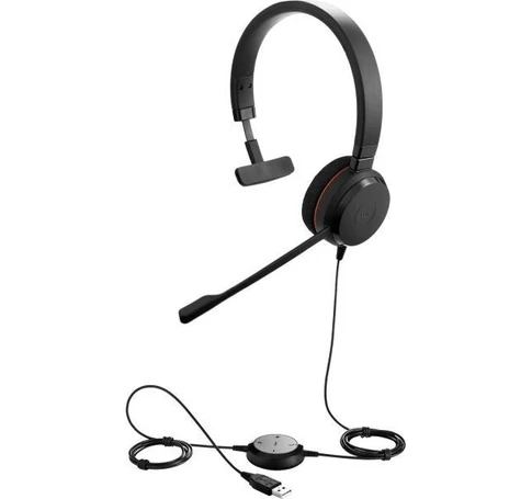JABRA Fejhallgató - Evolve 20 MS Mono Vezetékes USB, Mikrofon