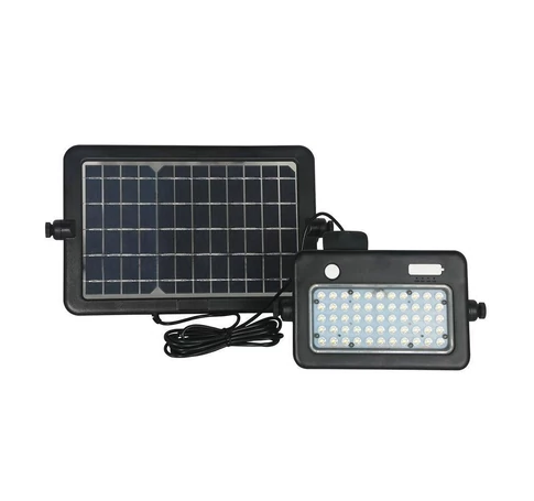 Solar LED projector V-TAC 10W USB Black IP65 VT-788-10 4000K 1100lm
