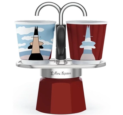 Bialetti 1406MR KÁVÉFŐZŐ KOTYOGÓS 2 SZEMÉLYES SZETT