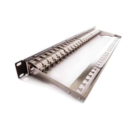 KELINE Patch Panel CAT.6A UTP 24 portos 1U Modular, Fekete