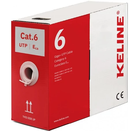 KELINE UTP Falikábel dobozos CAT.6 305m AWG23, PVC, Euroclass Eca