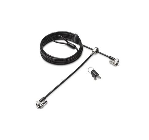 KENSINGTON Biztonsági zár, kulcsos, 2 eszköznek (MicroSaver® 2.0 Keyed Twin Laptop Lock)
