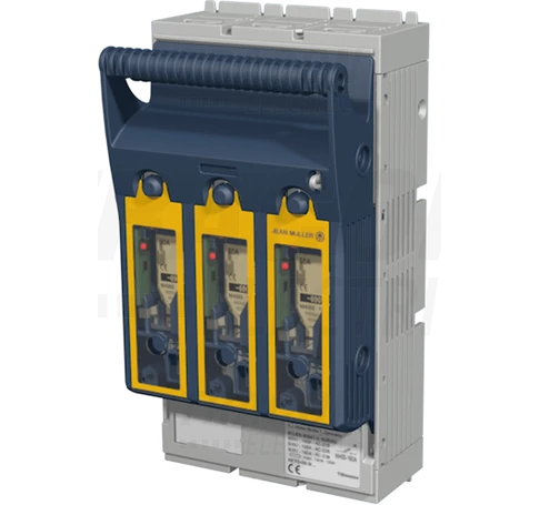 Vízszintes szakaszolókapcsoló-biztosító, szerelőlapra, 3P  AC 690V, DC 440V, 250A, 3P, 1