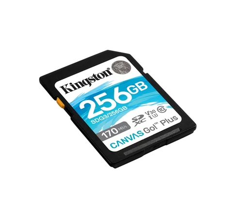 KINGSTON Memóriakártya SDXC 256GB Canvas Go Plus 170R C10 UHS-I U3 V30