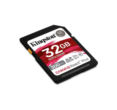 KINGSTON Memóriakártya SDXC 32GB Canvas React Plus UHS-II 300R/260W U3 V90