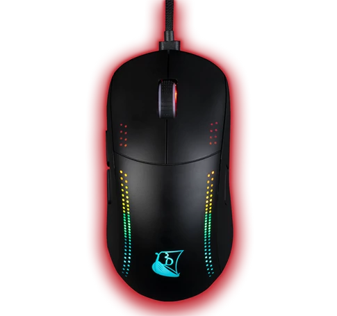 KONIX - DRAKKAR PC Asgard Vezeték Nélküli Gaming 10000DPI, Fekete RGB