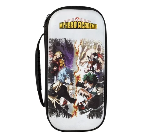 KONIX - MY HERO ACADEMIA "Villains VS Heroes" Nintendo Switch/Lite/OLED Utazó Tok, Mintás