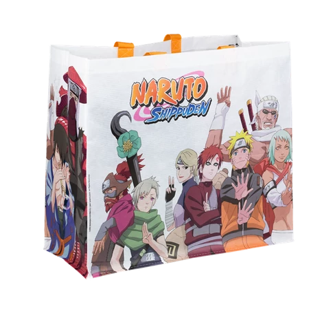 KONIX - NARUTO Shopping Bag M-es 40x45x20cm, Mintás
