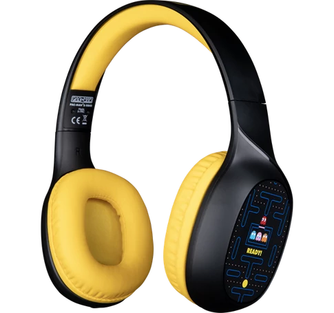 KONIX - PAC-MAN 2.0 Fejhallgató Vezeték Nélküli Bluetooth Gaming Stereo, Mikrofon, Fekete
