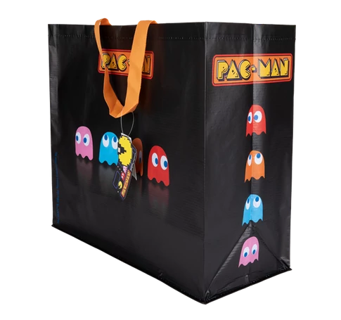 KONIX - PAC-MAN Bevásárló táska, Fekete