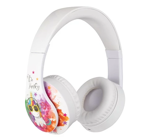 KONIX - UNIK "Be Funky" Fejhallgató Vezetékes Gaming Stereo Mikrofon, Színes