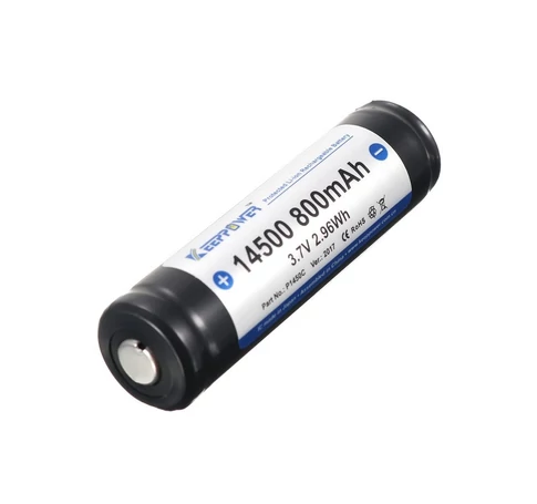 KeepPower 14500 3,7V 800mAh védett Li-ion akkumulátor