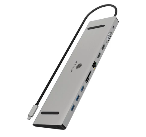 IcyBox docking station USB-C -> HDMI/VGA/USB-A/USB-C/3.5mm