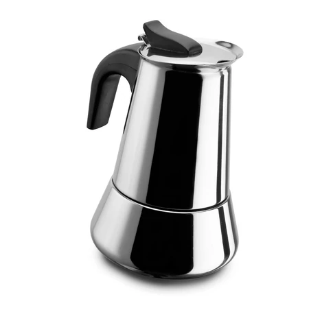 Ghidini Cipriano 1386 manual coffee maker Moka pot Black, Stainless steel