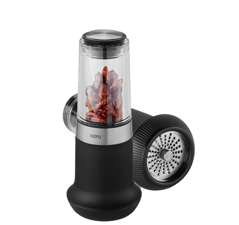 GEFU 34631 manual grater/spiralizer Rotary grater Black, Transparent