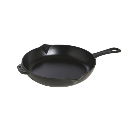 Staub Cast Iron Skillet with Metal Handle - 26 cm, Black