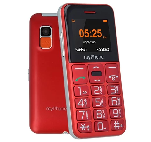 myPhone Halo Easy 4.32 cm (1.7") 70 g Grey, Red Entry-level phone