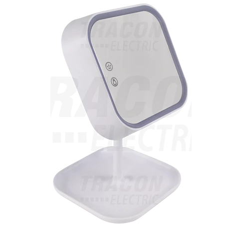 Sminktükör LED világítással  100-240 VAC, 50Hz, 8 W, 150 lm, 6000 K,3,7V 1000mAh Li-Ion
