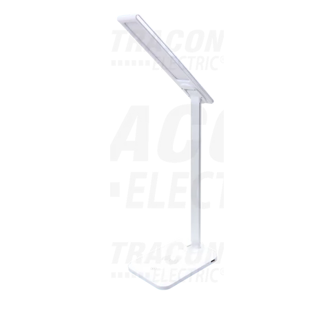 LED asztali lámpa,szab.fényerő,színhőm,vezetéknélk.töltő  100-240V, 50HZ, 5W, 250lm, 2700-5700K, EEI=G