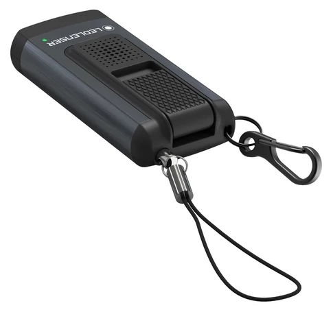 LEDLENSER K6R biztonsági tölthető kulcstartós lámpa/riasztóval Li-ion 400lm szürke
