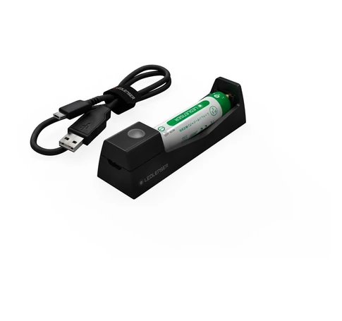LEDLENSER Li-ion akkumulátor töltőállomás + 14500 akku