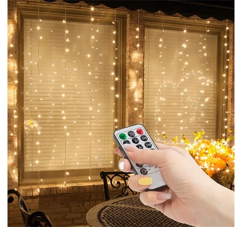 Family Decor 58906A LED FÉNYFÜGGÖNY 3X1 M MELEGFEHÉR