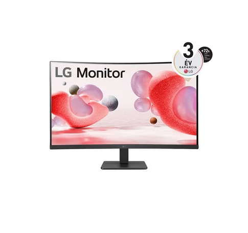 LG Ívelt VA monitor 31.5" 32MR50C-B, 1920x1080, 16:9, 250cd/m2, 5ms, 2xHDMI/VGA