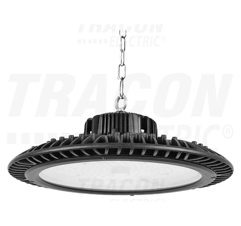 LED csarnokvilágító, kültéri, UFO forma  90-265 VAC, 80 W, 9700 lm, 4500 K, 50000 h, IP65, EEI=E