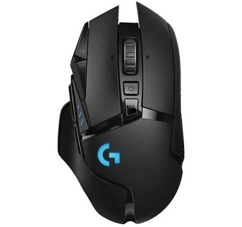 LOGITECH Egér - G502 Lightspeed RGB Vezeték Nélküli Gaming, Fekete