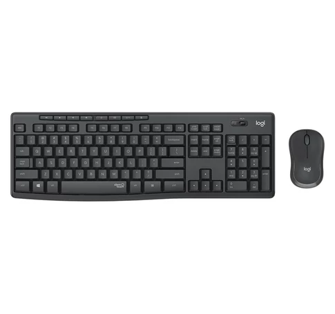 LOGITECH Billentyűzet + egér - MK295 Silent Vezeték Nélküli Combo Grafitszürke, HUN